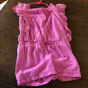 3t purple romper